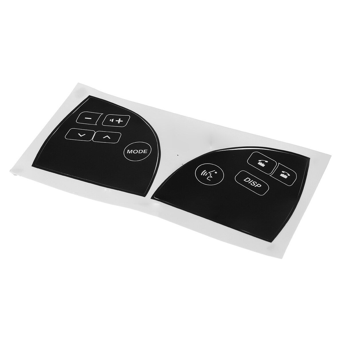 1PCS Matte Black Steering Wheel Button Repair Decals Stickers For Lexus ES350 2007-2012