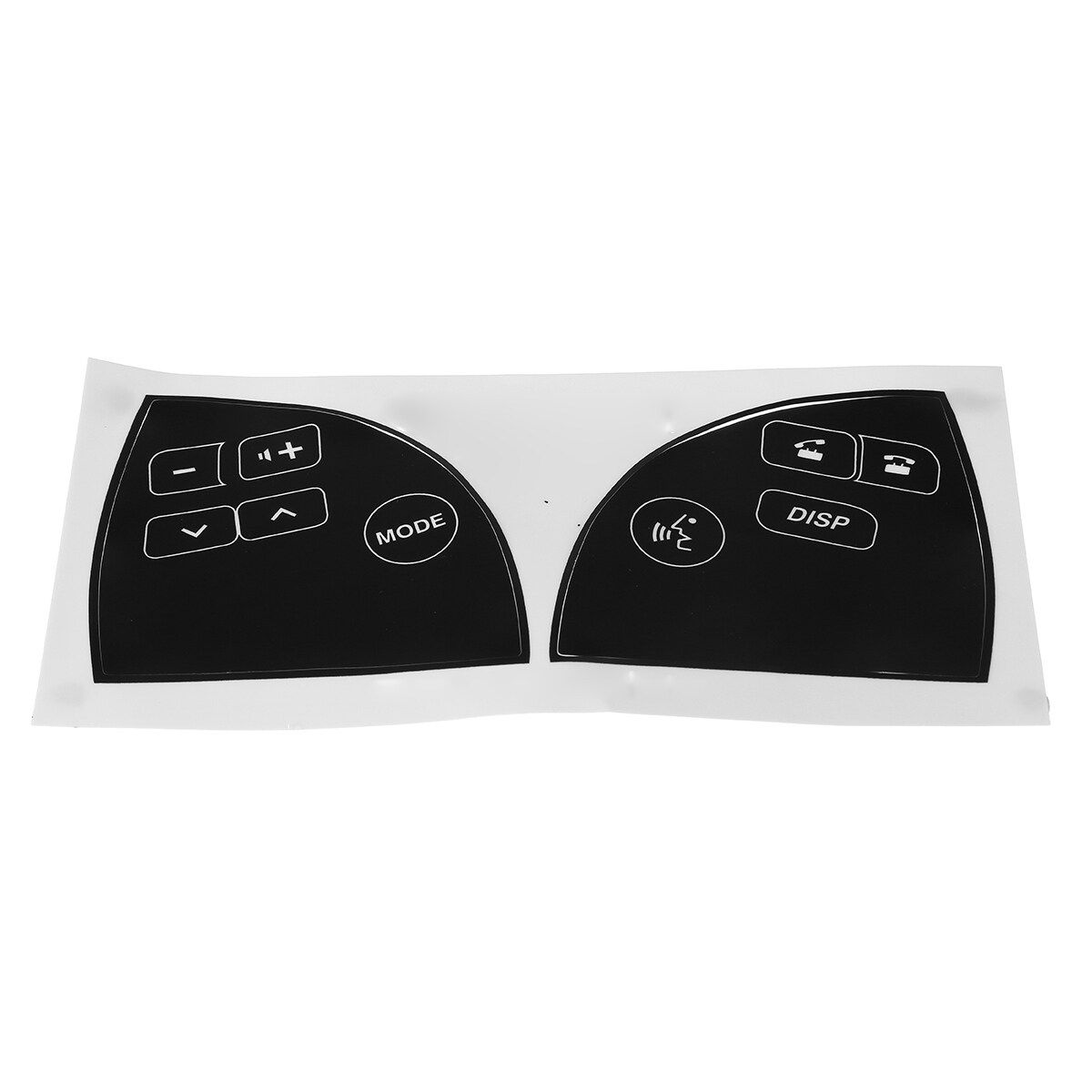 1PCS Matte Black Steering Wheel Button Repair Decals Stickers For Lexus ES350 2007-2012