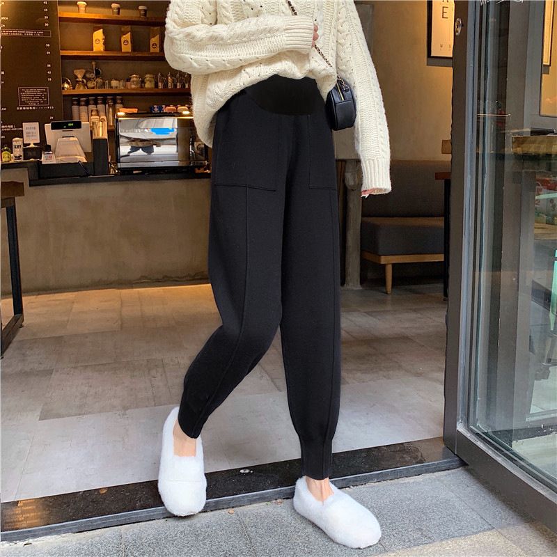Women Warm Winter Maternity Clothes Thickening Pregnancy Trousers Clothing