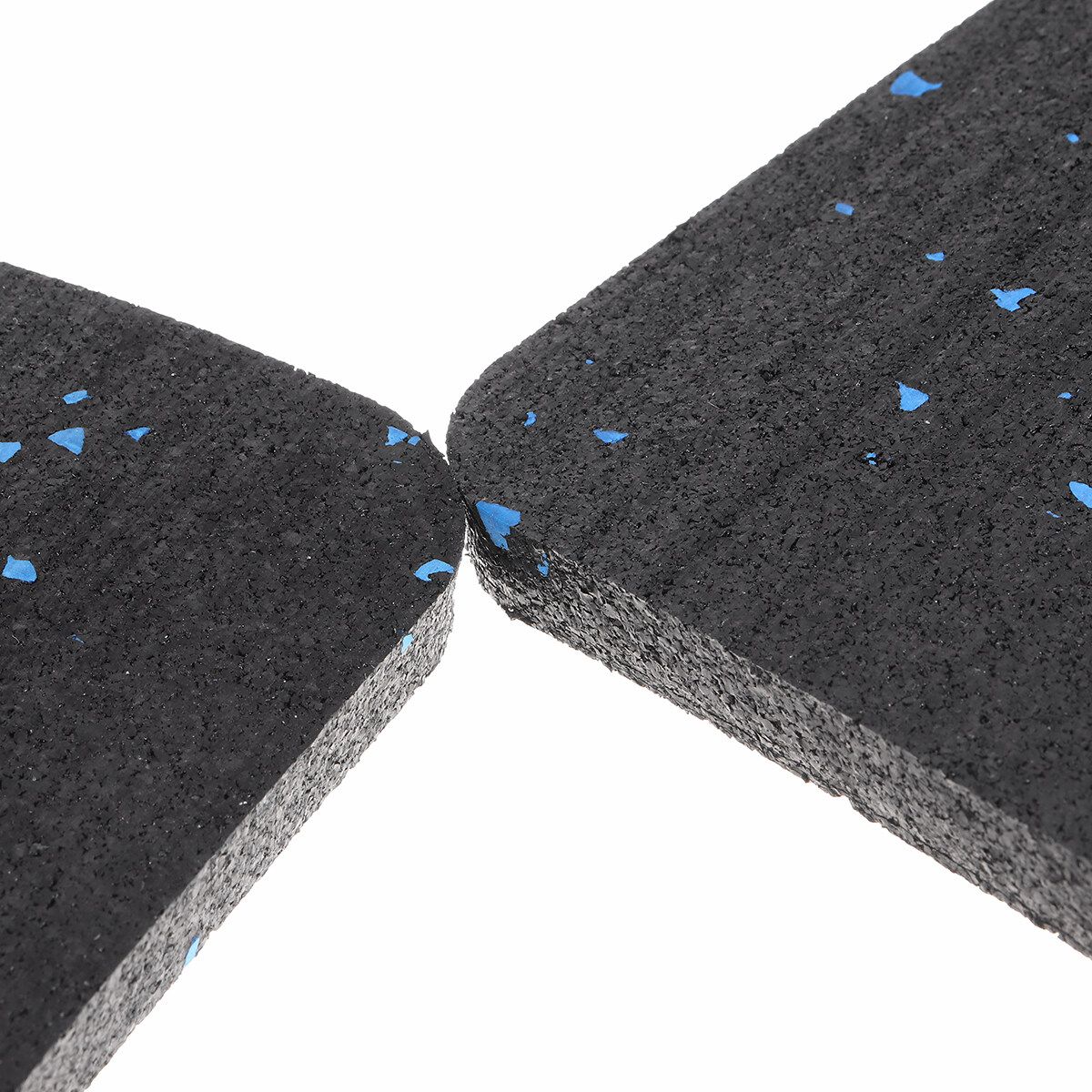 4Pcs/6Pcs Shock Absorbing Waterproof Non-Slip Rubber Pad Fitness 1.0Ply/1.9Ply Thickened Sound Insulation Rubber Cushion Home Treadmill Mat Exercise Mat 6Pcs 1.9ply