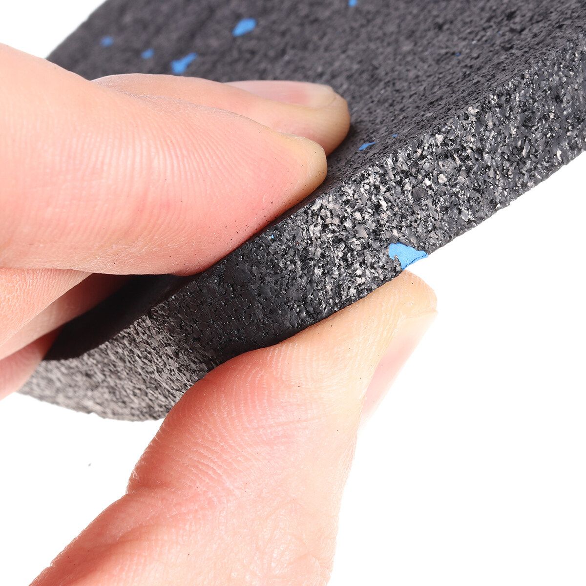 4Pcs/6Pcs Shock Absorbing Waterproof Non-Slip Rubber Pad Fitness 1.0Ply/1.9Ply Thickened Sound Insulation Rubber Cushion Home Treadmill Mat Exercise Mat 6Pcs 1.9ply