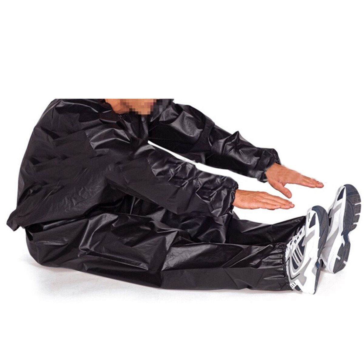 Fitness Loss Weight Sweat Suit Sauna Suit Exercise Gym Size 4XL Black Black 4XL