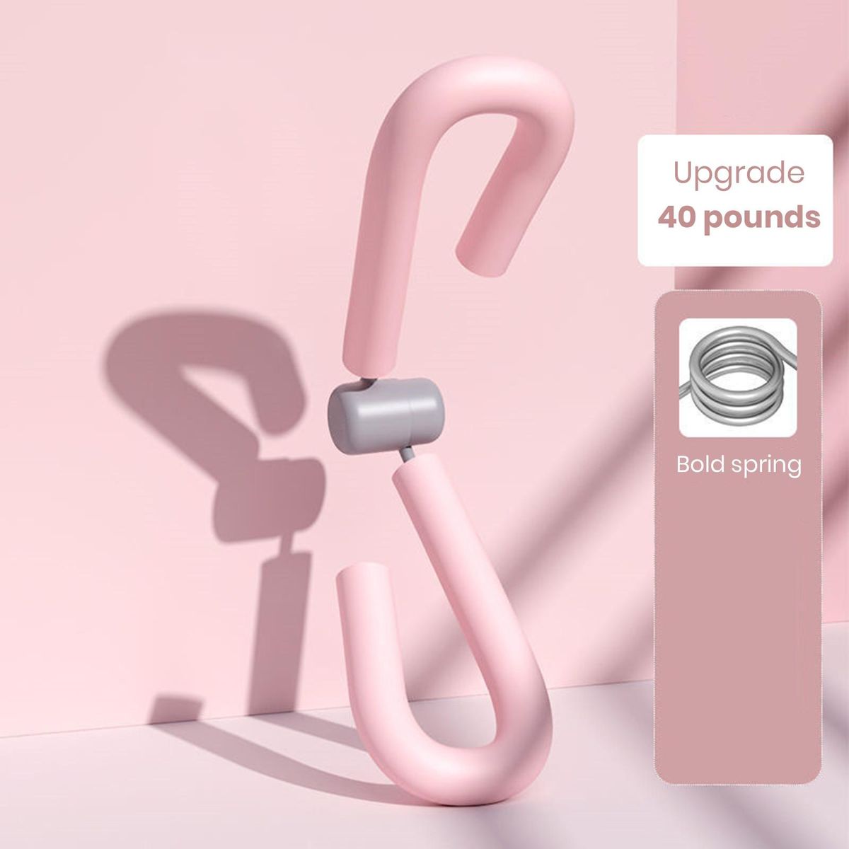Leg Muscle Trainer Leg Thigh Hip Strengthening Device Pink