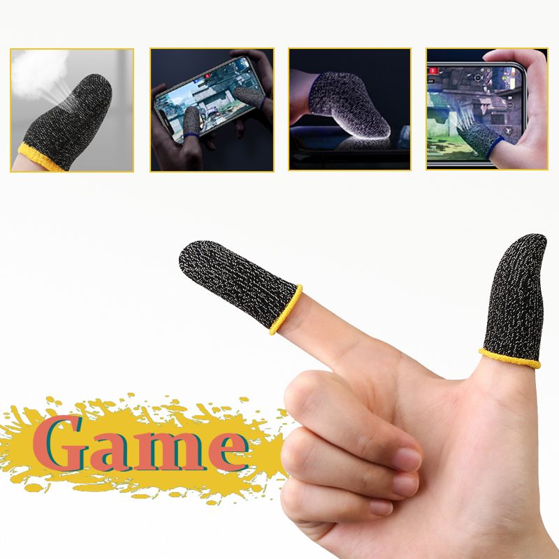 Fingertips For PUBG PS5 PS4 Games Press Touch Screen Sensitive Touch Gaming Finger Glove Sleeve Breathable Gaming Accessories(#2 Finger Gloves)