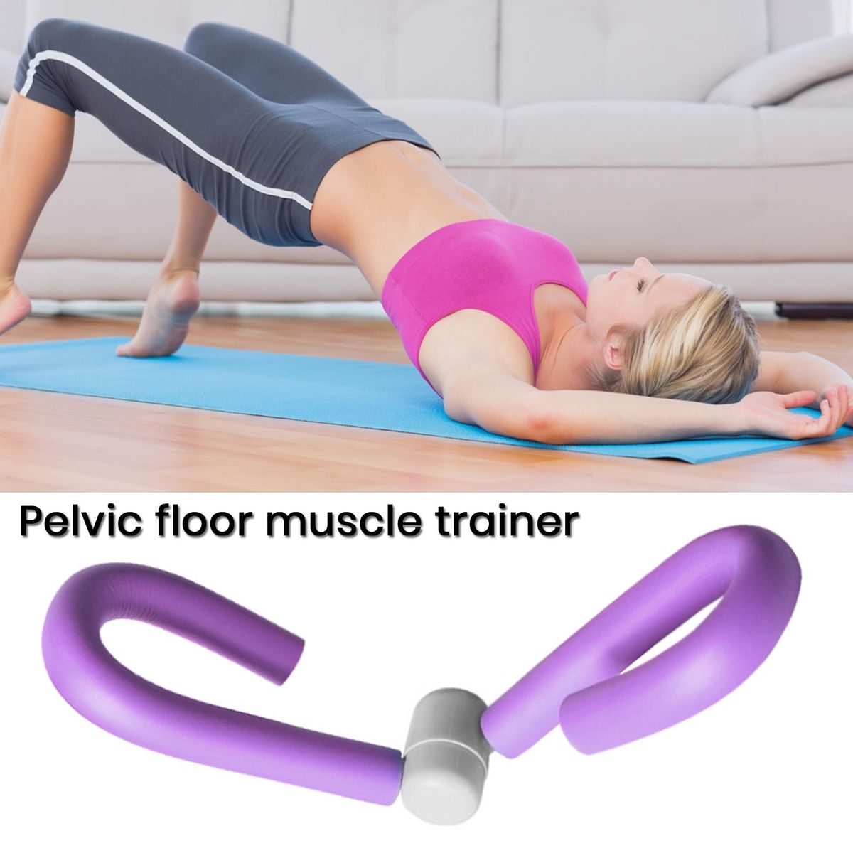 Leg Muscle Trainer Leg Thigh Hip Strengthening Device Purple