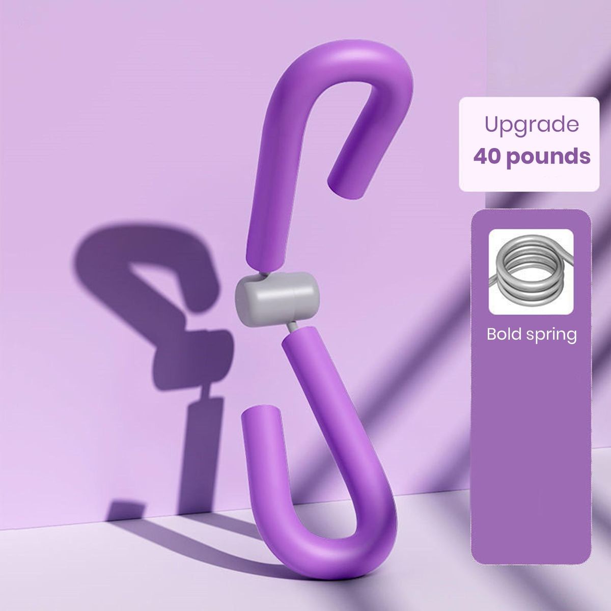 Leg Muscle Trainer Leg Thigh Hip Strengthening Device Purple