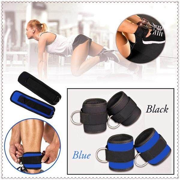 Best Ankle Strap Leg Gym Cable Attachment Pulley Machine Weight Lifting D Ring Purple