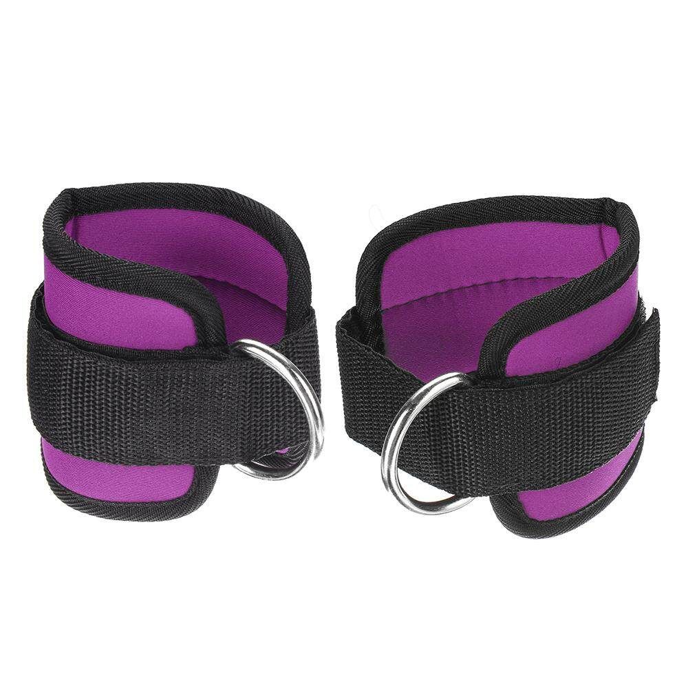 Best Ankle Strap Leg Gym Cable Attachment Pulley Machine Weight Lifting D Ring Purple