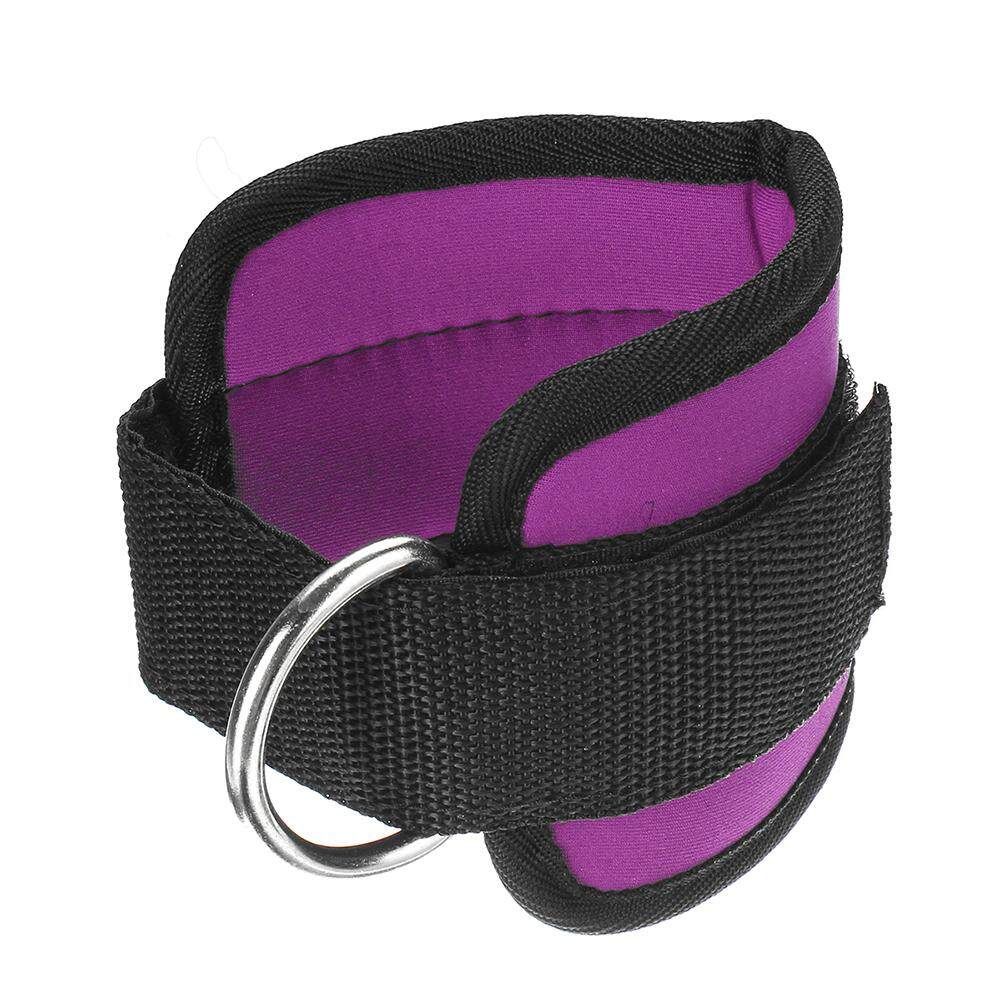 Best Ankle Strap Leg Gym Cable Attachment Pulley Machine Weight Lifting D Ring Purple