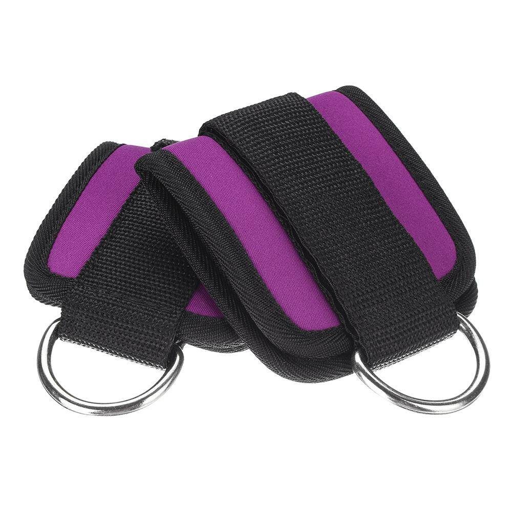 Best Ankle Strap Leg Gym Cable Attachment Pulley Machine Weight Lifting D Ring Purple