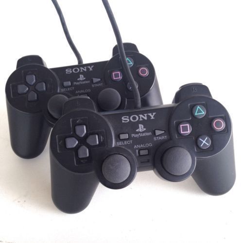 PS2 DUAL SHOCK 2 WIRED CONTROLLER - 2 PCS