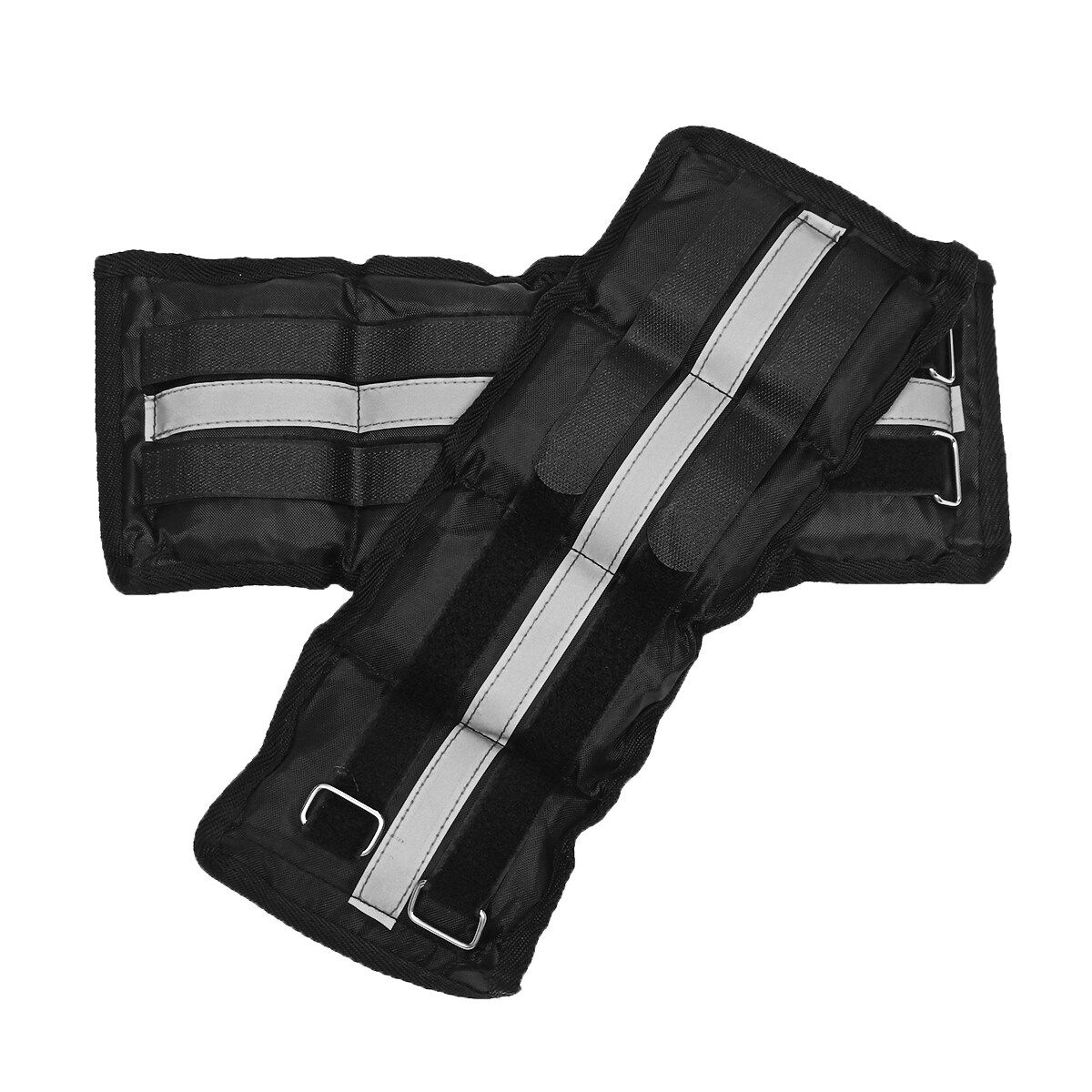 2PCS Ankle Wrist Weights Reflective Strips Night Run Leg Gym Training Fitness Workout Running Lifting Exercise 1kg
