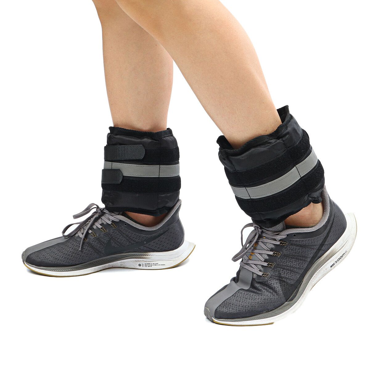 2PCS Ankle Wrist Weights Reflective Strips Night Run Leg Gym Training Fitness Workout Running Lifting Exercise 1kg