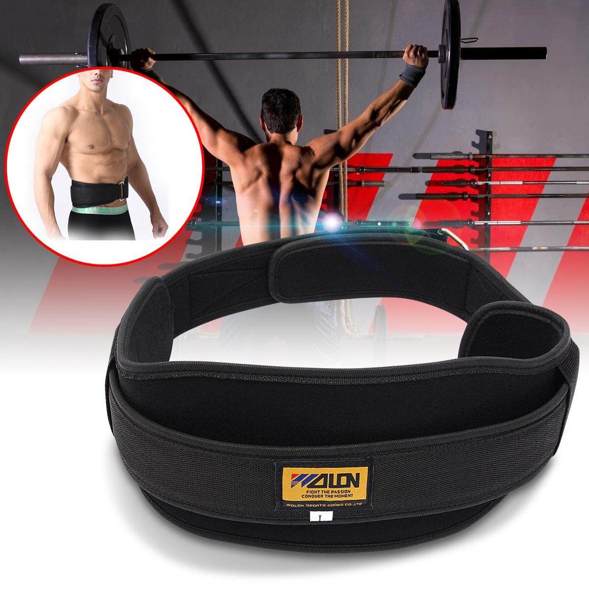 5PCS Neoprene Weight Lifting Belt Gym Fitness Wide Back Training Size L