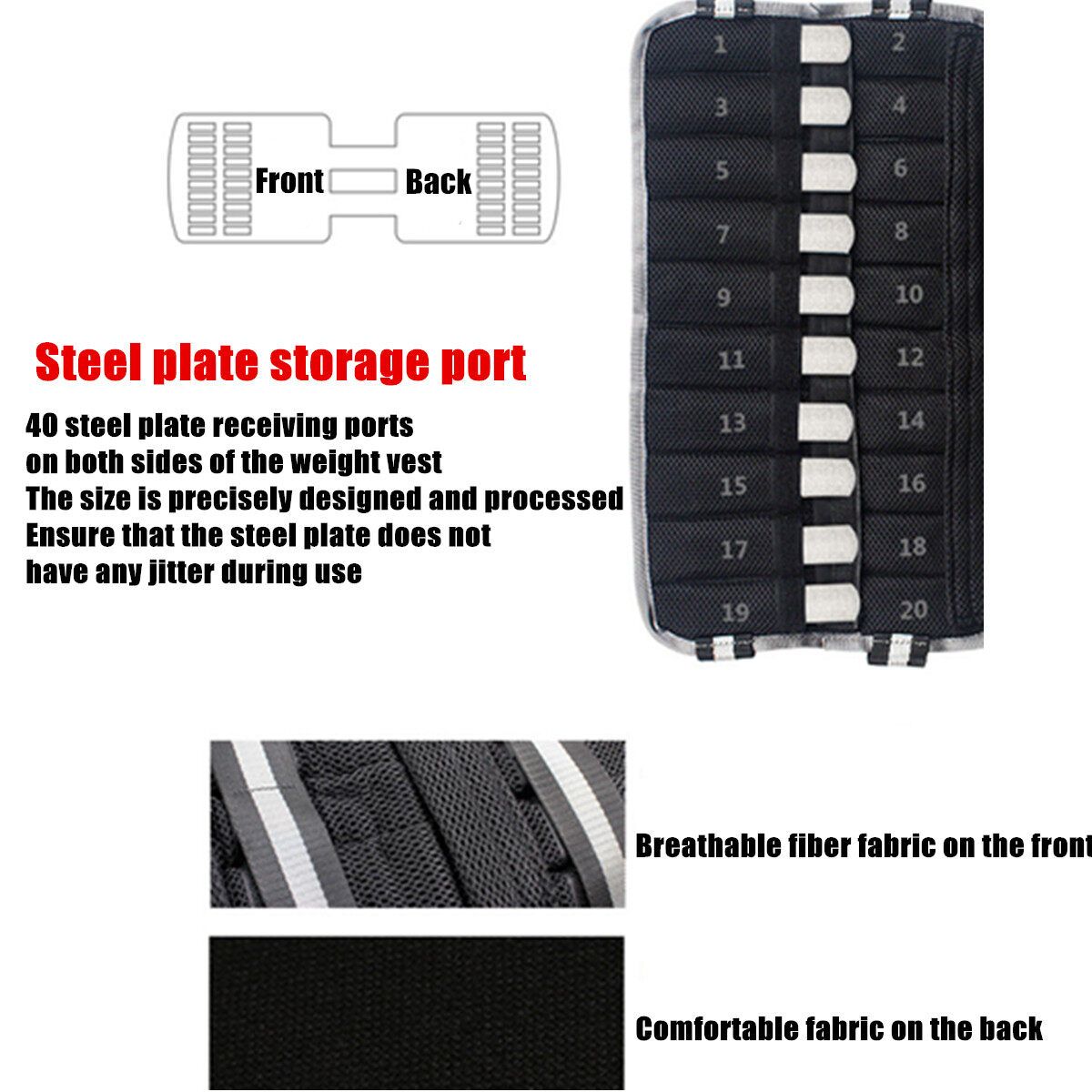 15/20KG Steel Plate Weight Training Fitness Workout Strength Exercise Sport 20kg