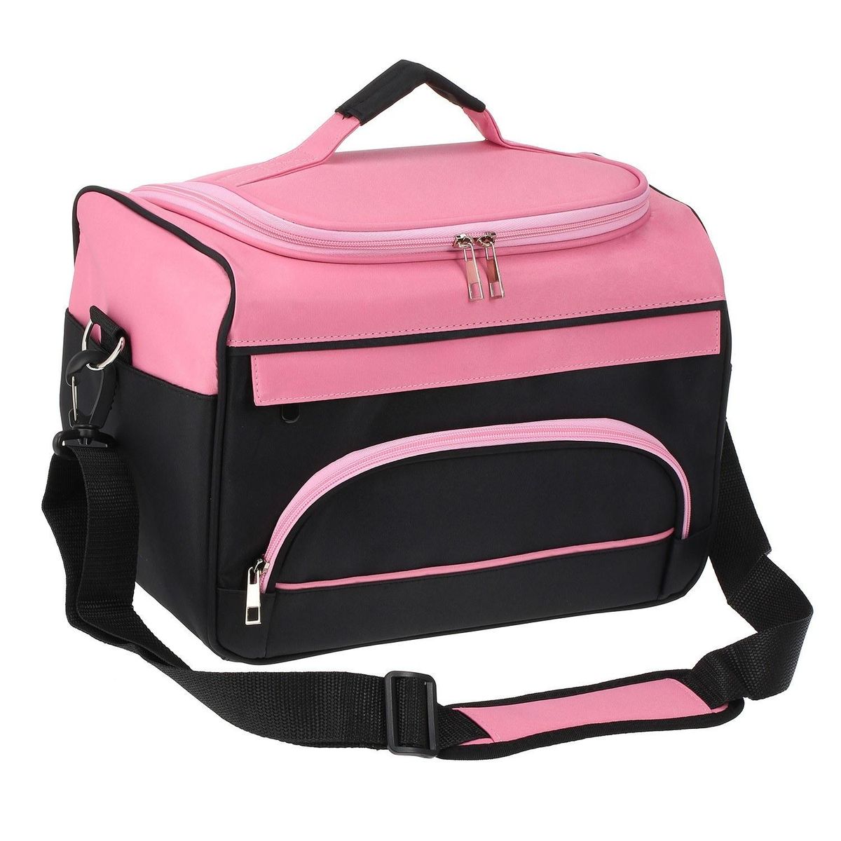 Hair Scissor Bag Salon Barber Handbag Hairdressing Comb Tools Bag Makeup Storage Bag Travel Hair styling Carrying Case with Shoulder Strap