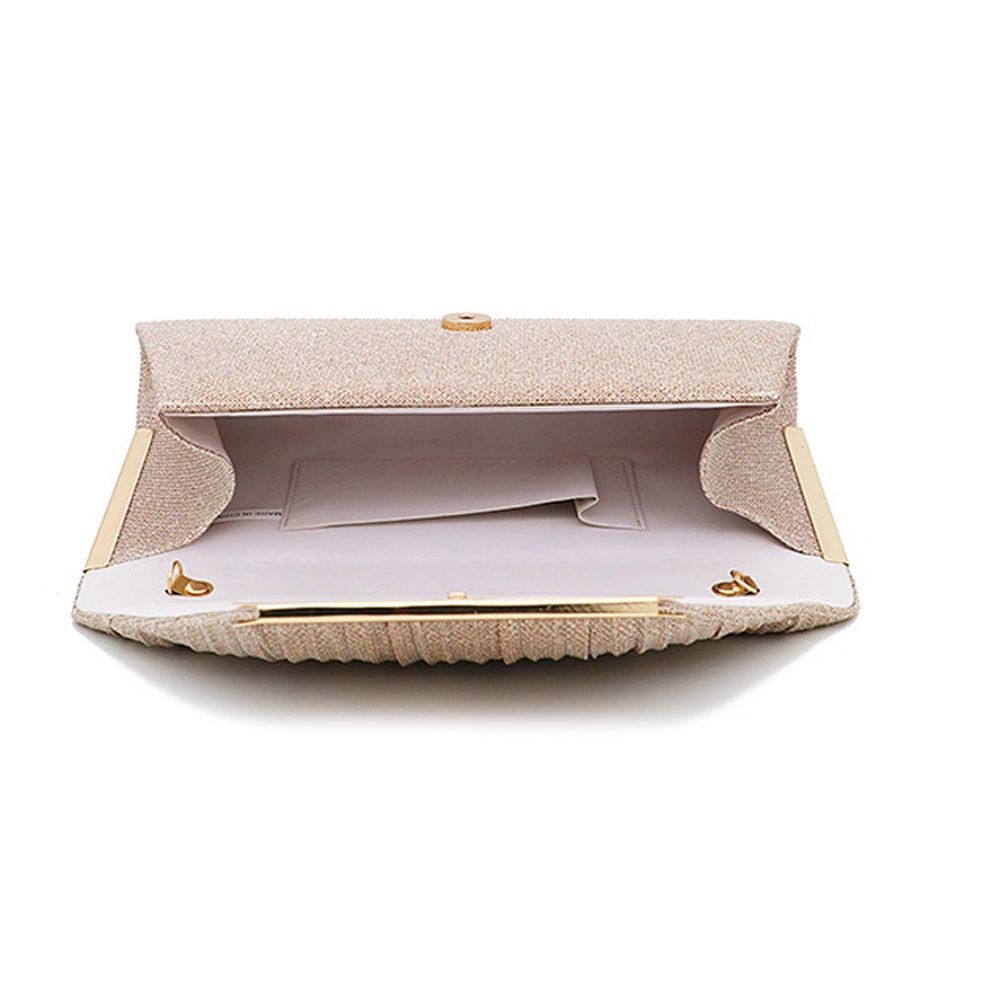 Women Purse Wedding Evening Bag Party Handbag-Golden