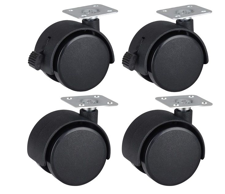 Caster Wheels Roller With Brakes - 4pcs