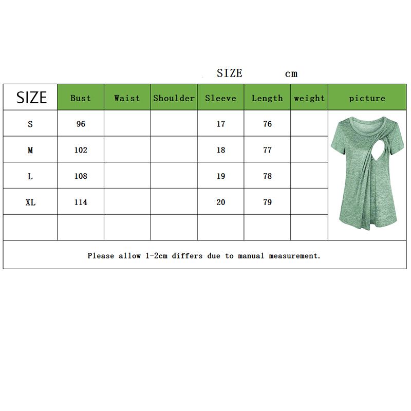 Nursing Tops Women Short Sleeve Maternity Clothes Summer Pregnancy Shirt