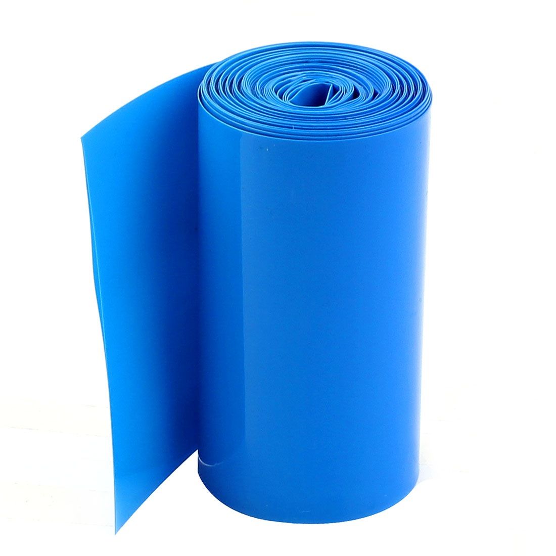 Uxcell 2Meters 85mm Width PVC Heat Shrink Wrap Tube Blue