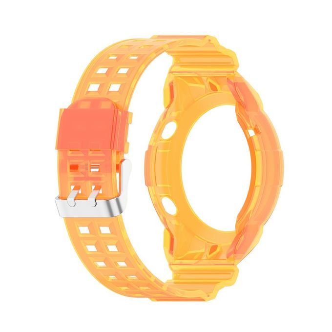 Unique Strap Dazzling And Elegant Transparent Sili One Strap For Wat H GT2-Transparent Orange-46mm