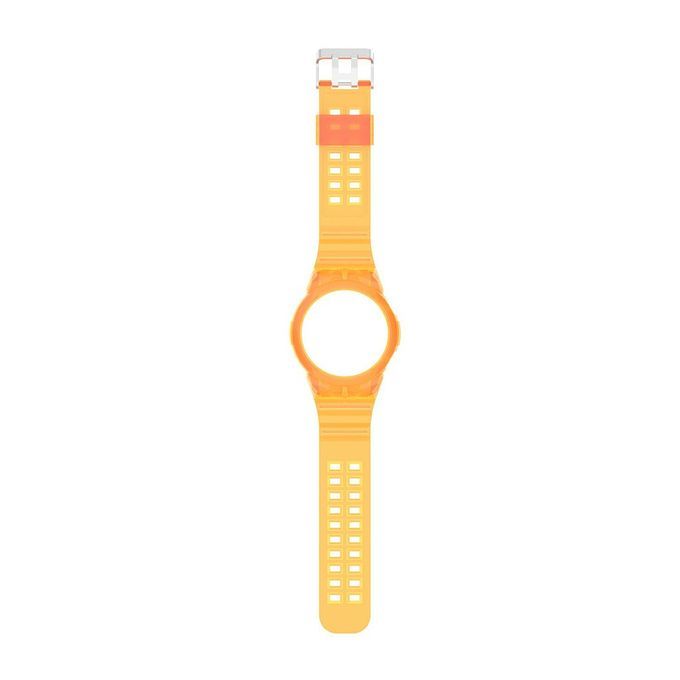 Unique Strap Dazzling And Elegant Transparent Sili One Strap For Wat H GT2-Transparent Orange-46mm