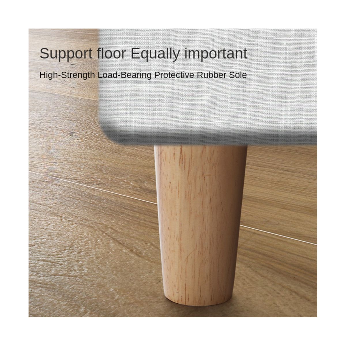 Wood 4 Inch Furniture Legs 4 Round Solid Mid Couch Feet Repment Legs for Sofa Dresser Cabinet Bed Home DIY