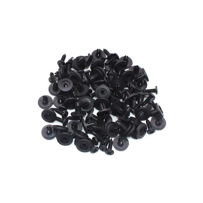 100 Pcs Car Bumper Fasteners 6mm Nylon Plastic Buckle Panel Clip Fasteners