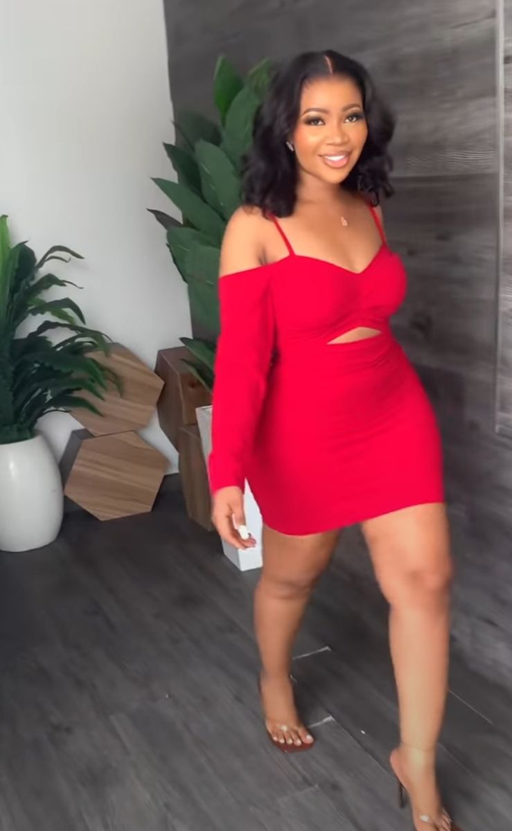 Phyna Party Red Unique Classy Dress