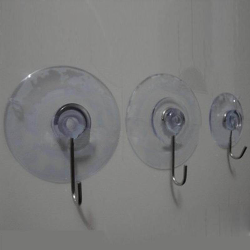 10 Transparent Suction Cup Suction Cup Hook Clothes Jacket