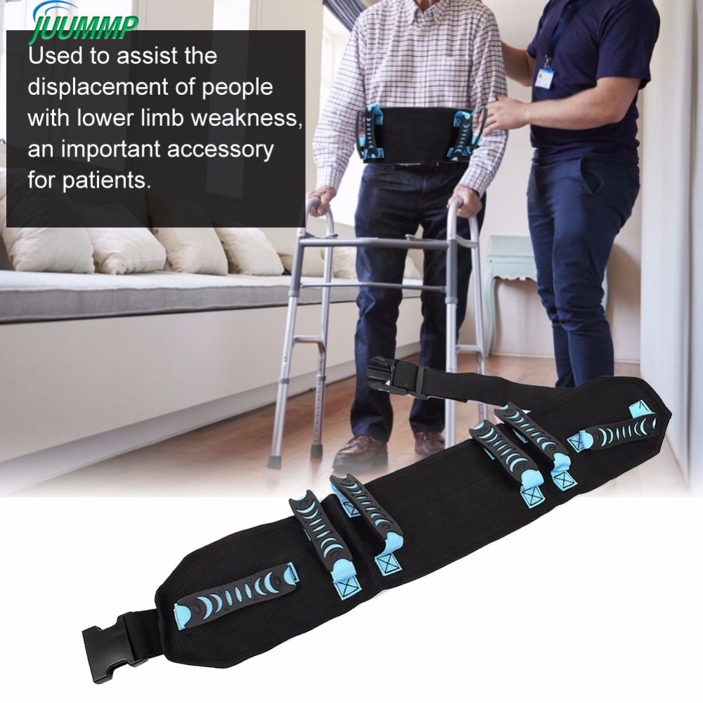 (Blue)Safety Transfer Gait Belt Quick Release Buckle For Patient Care Elderly Blue Walking Nur JIN