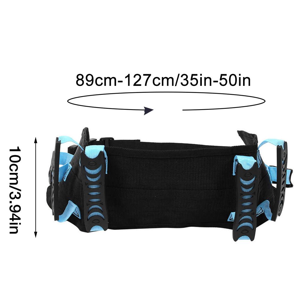 (Blue)Safety Transfer Gait Belt Quick Release Buckle For Patient Care Elderly Blue Walking Nur JIN