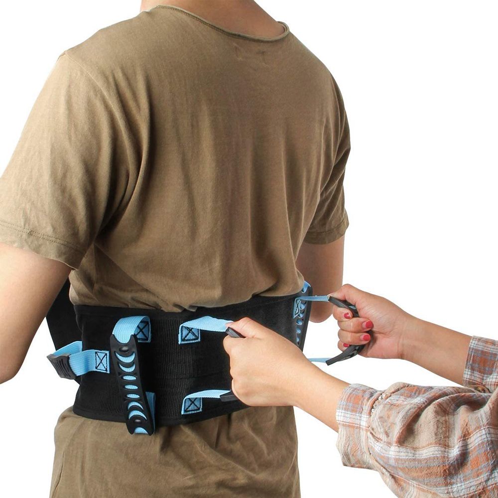 (Blue)Safety Transfer Gait Belt Quick Release Buckle For Patient Care Elderly Blue Walking Nur JIN