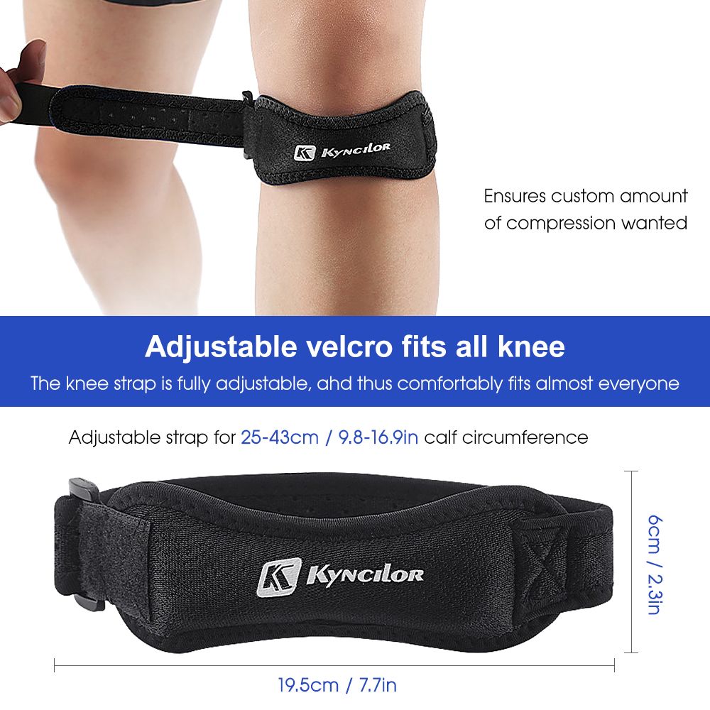 1pc Patella Protective Support Strap Knee Shock Absorption