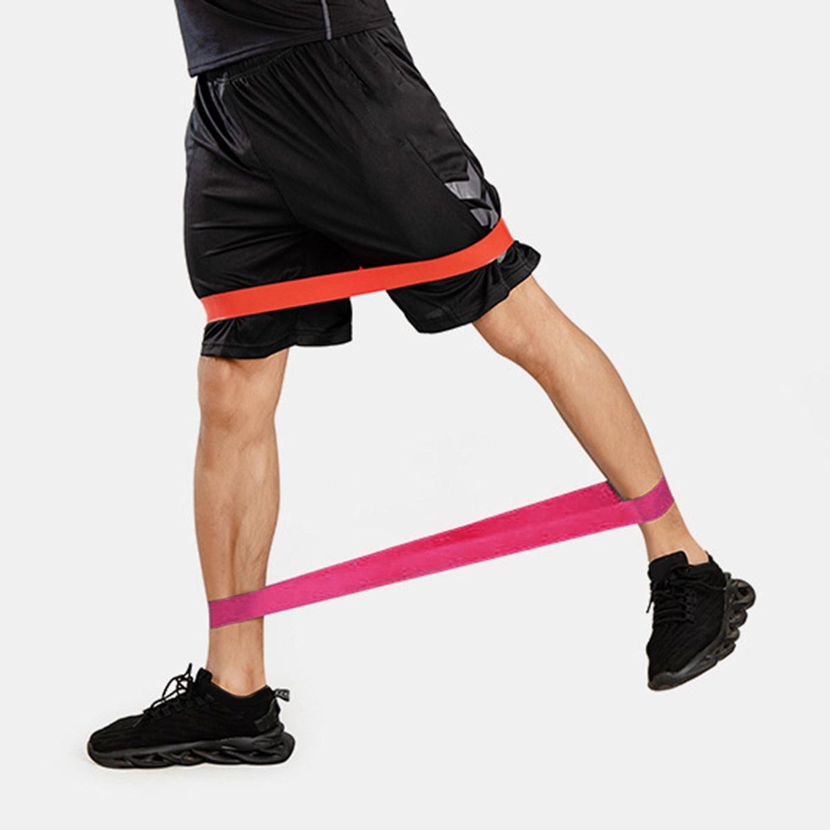 Exercise Loop Band Fitness Stretch Band Tension Band Rose Red