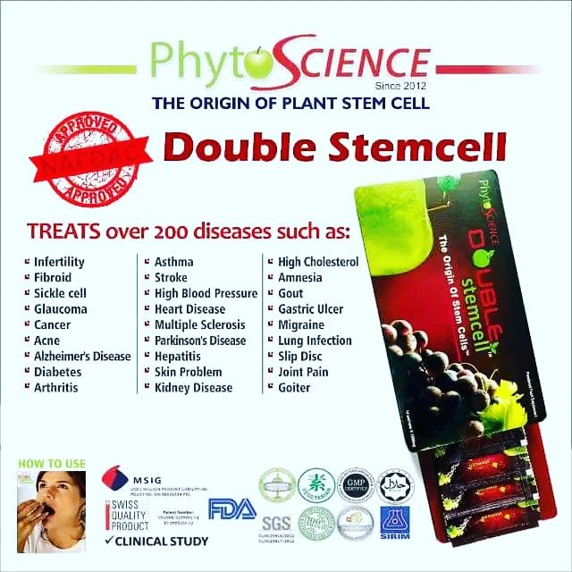 ORIGINAL DOUBLE STEMM CELL - 6 WEEKS Plan (4Packs)+ Two Pack For Free
