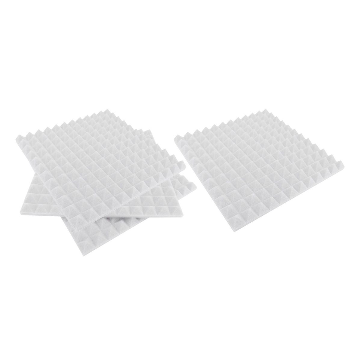 4 Pcs Acoustic Foam Panels,SoundProof Padding Foam White