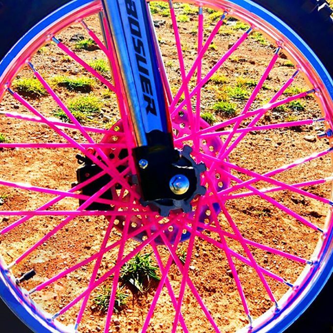 36P S/SET  Olorful Bike Motor Y Le Mountain Bike MTB Wheel Spokes Sleeve Tube-black