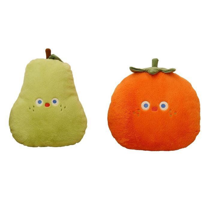 2x Fruit Pillow Toy Plush Sofa Cushion Seat Pad Home Chair Office