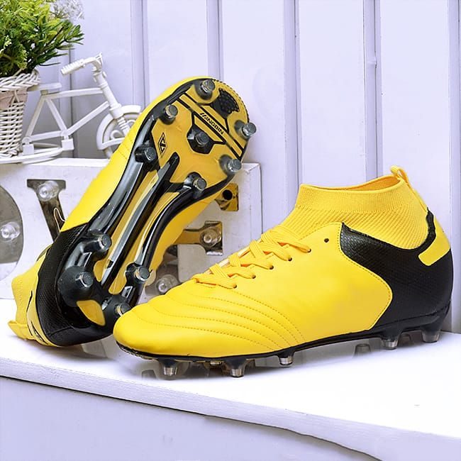 Ankle Men Football Boot Yellow