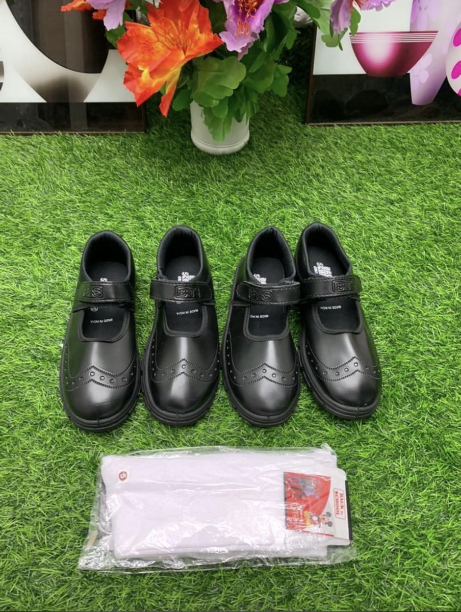 Girls School Shoes - Black Sandals