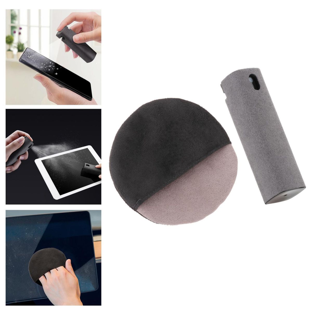 Portable Cleaning Computer Screen Cleaner 1x Cloth 1x Bottle