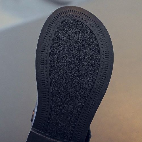 Girls Quality  School Shoes - Black