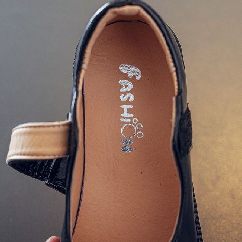 Girls Quality  School Shoes - Black