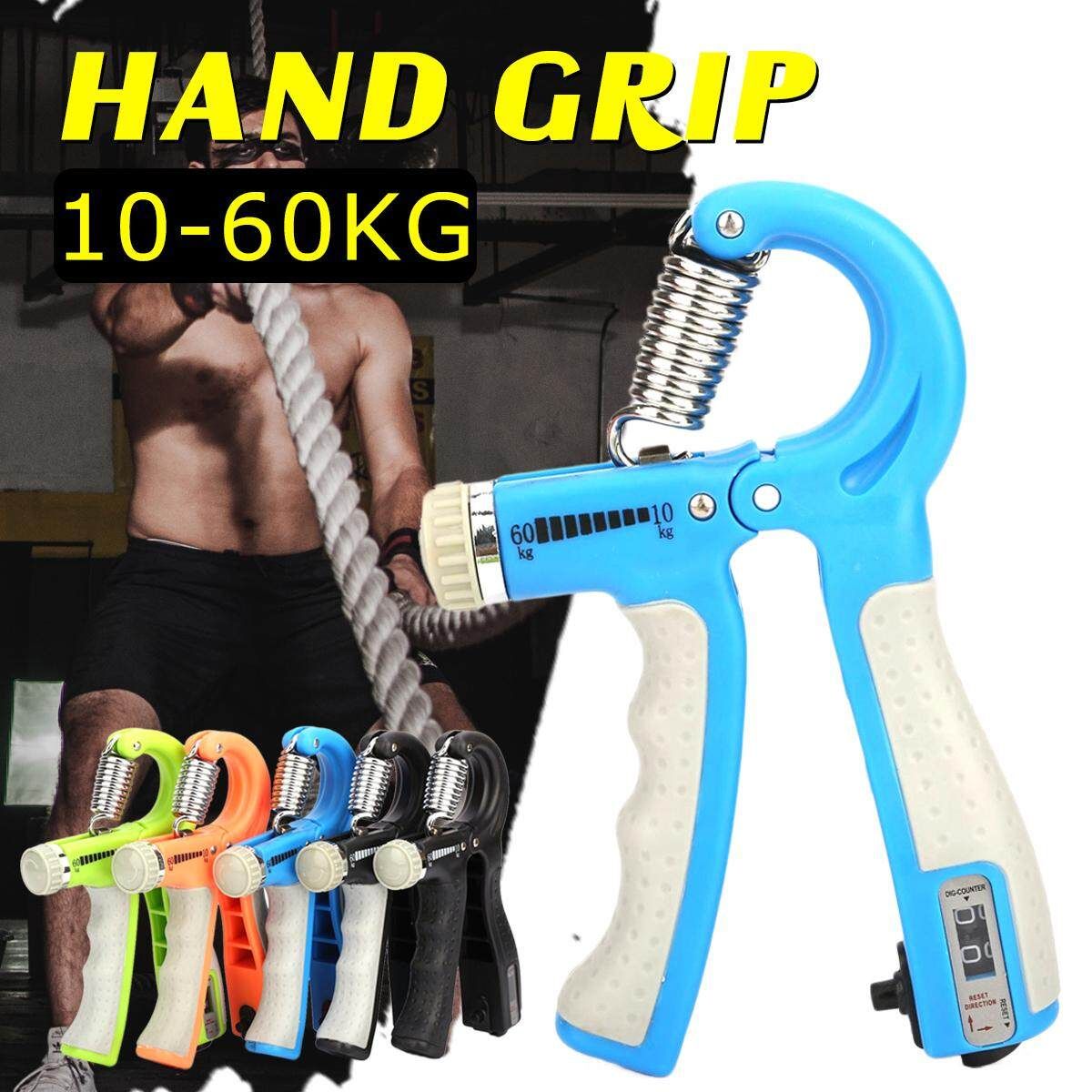 22-132 Lb Adjustable R Shape Non-slip Hand Grip Fitness Pinch Meter Portable Hand Expander Gripper Tool 10-60 Kg Black