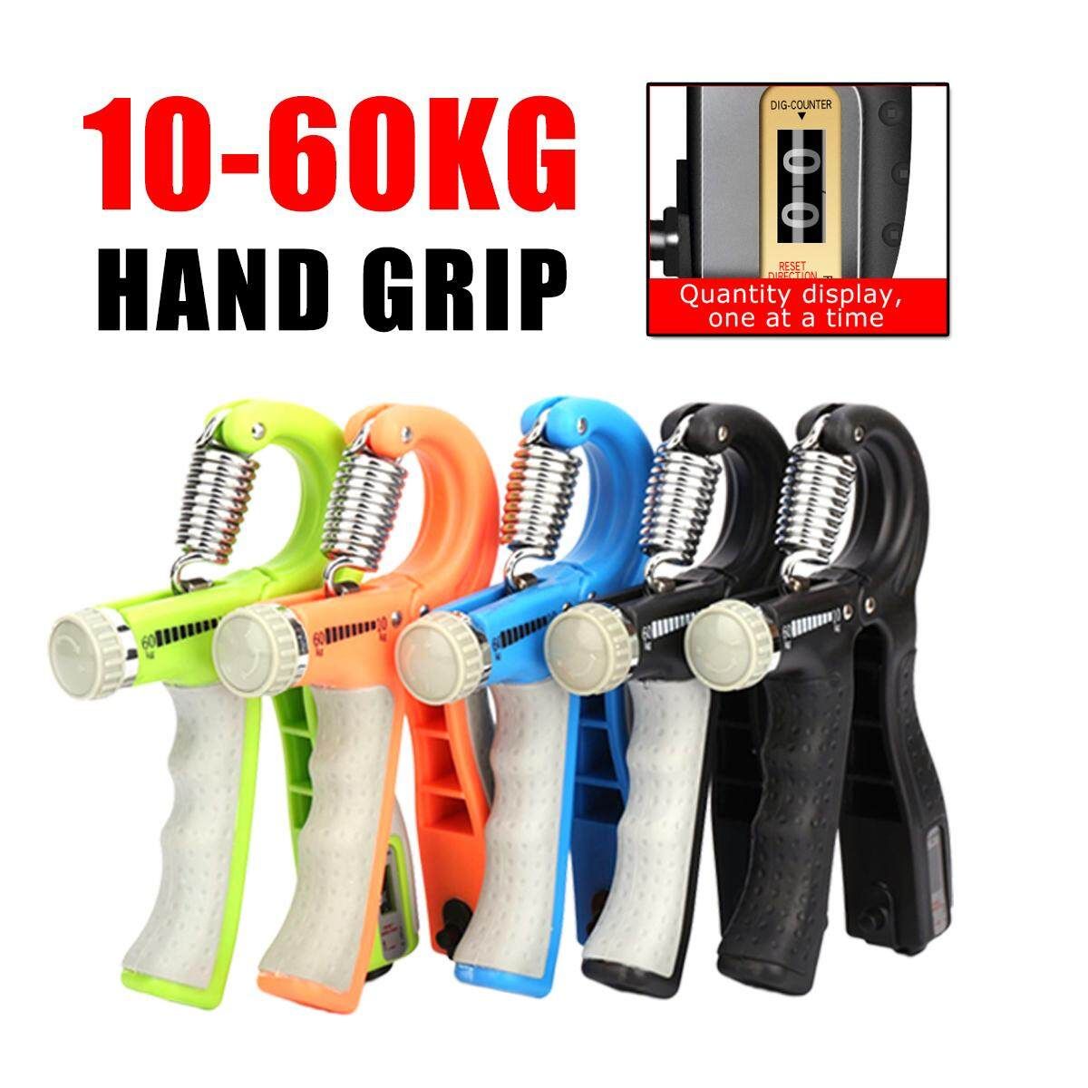 22-132 Lb Adjustable R Shape Non-slip Hand Grip Fitness Pinch Meter Portable Hand Expander Gripper Tool 10-60 Kg Black