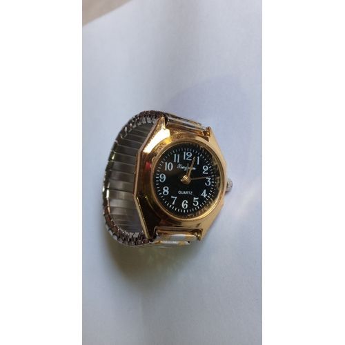 Baby Gold Steel Chain Wristwatch+Case