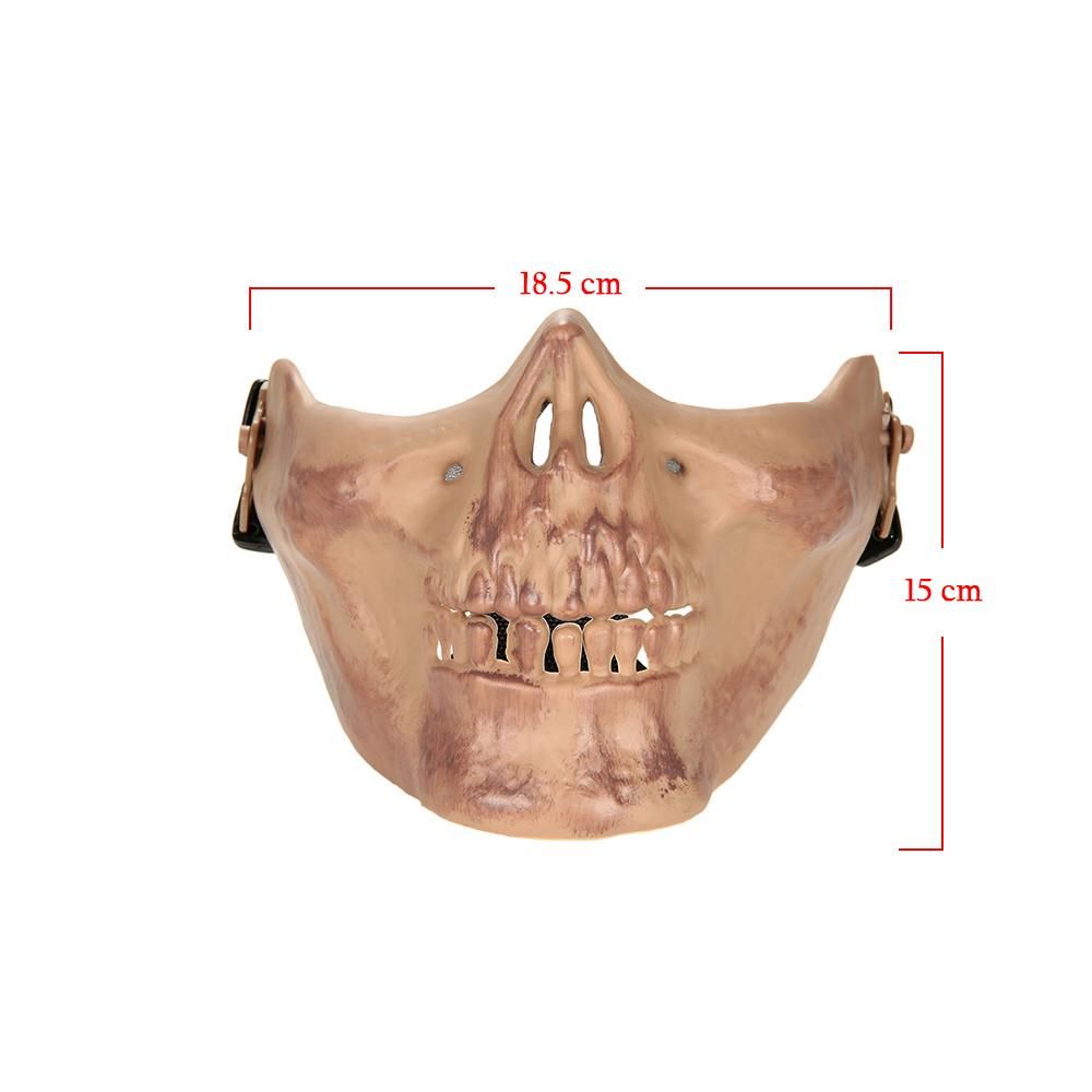 Outdoor Wargame Tactical Mask Lower Half Face Protective Mask Guard Airsoft Paintball CS Army Mask Halloween Party Cosplay Mask