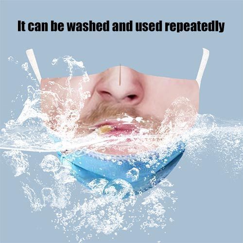 3D Breathable And Dustproof Funny Washable Mask 8 Piece
