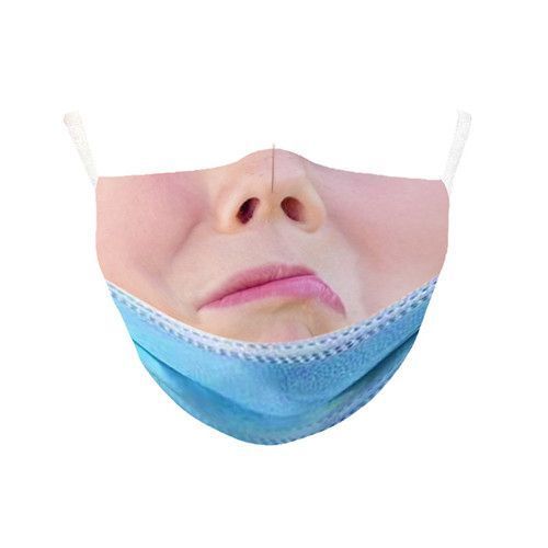 3D Breathable And Dustproof Funny Washable Mask 8 Piece